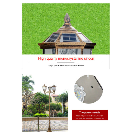 Outdoor Solar Led Garden Street Post Lighting