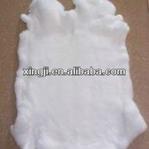 Top quality natural white color rabbit fur skin