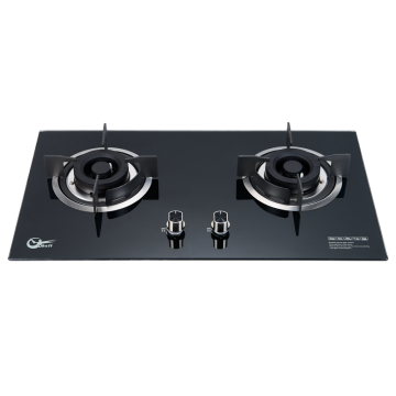LPG tempered glass two burner stove gas cooker