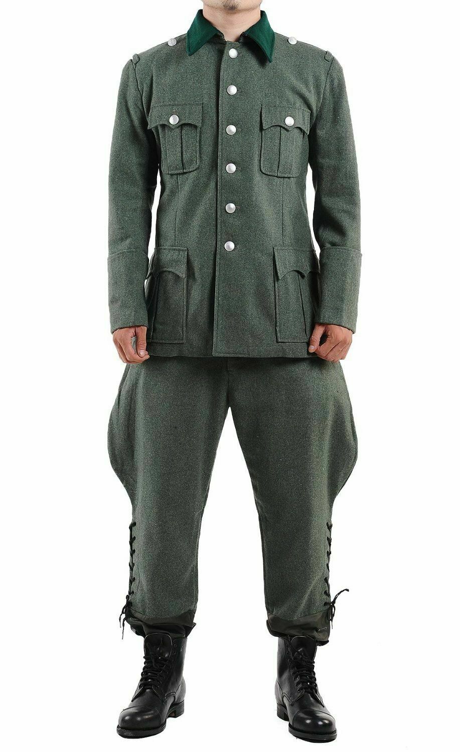 WW2 WWII German Army M36 Officer Wool Field Tunic & Breeches Military Uniform War Reenactments