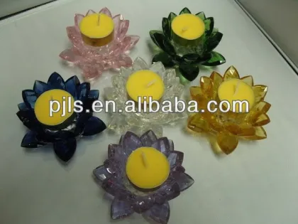 nice crystal lotus wedding Ornament blue lotus