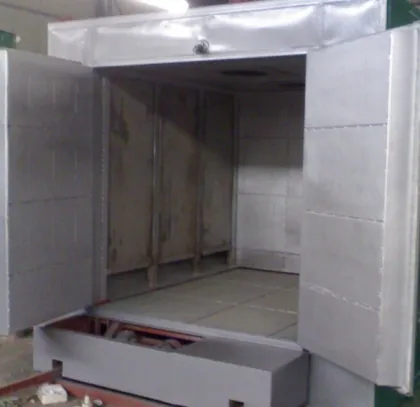 Hot air circulation chamber type tempering furnace