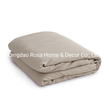 Prewashed Pure French Linen Coffee Duvet Cover