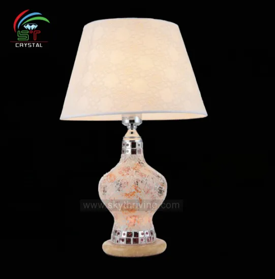led bar table lamp with fabric shades