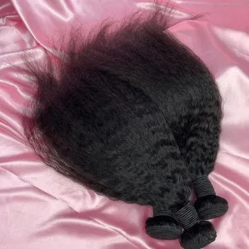 Wholesale Hair Bundles 8a grades Virgin Kinky Straight  Remy Malaysian silky straight Hair Weft