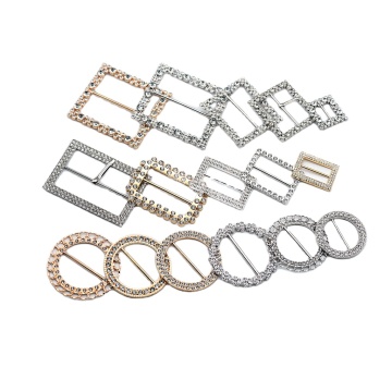 Zinc Metal Rhinestone Buckle Sliders: Enhancing Style in Clothing Fasteners