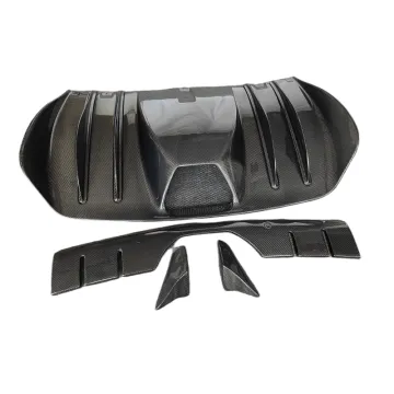 Carbon Fiber Rear Diffuser Spoiler Side Skirt Kit for Ferrari F430