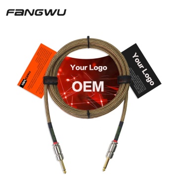 Fabrik Großhandel Bulk USB -zu -Guitar -Audio -Effekt -Pedalkabel mit 6,35 mm Buchsen und rechten Winkelanschlüssen - Software -Download enthalten