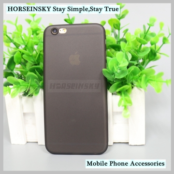 Translucent Clear PP Matte Finish Mobile Phone Case for iPhone 6 6s Super Slim Soft PP Shell
