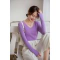 V-neck sweater Cashmere knitwear Feel soft and delicate