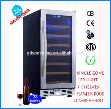 Mini Freezer Under Bar Refrigerator USF-33S Single Zone Wine Cooling Wine Fridge