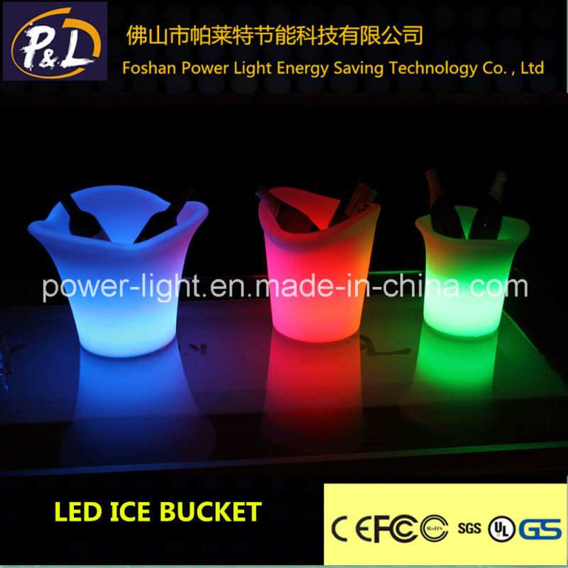 Rechargeable Color Changing Plastic Bar LED Ice Bucket