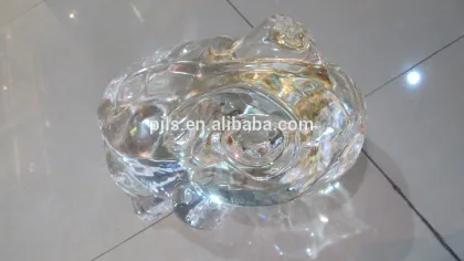 wholesale modle sculpture crystal lucky glass toad