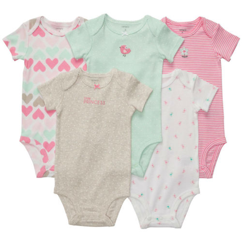 2019 Bekväm baby romper baby kläder tryckt romper