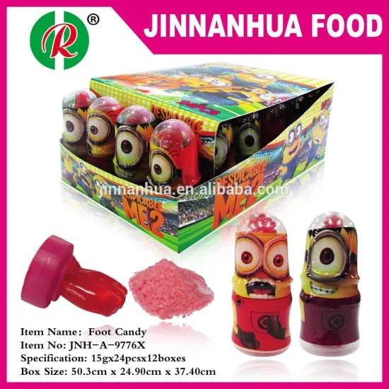 foot shape candy powder