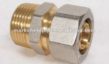 Brass fitting for water meters connection