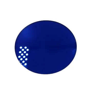 Dark Blue Filter Color Glass for Flame Absorption