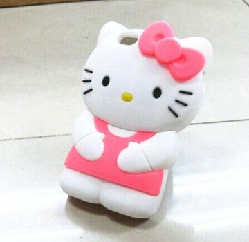 Hot Sale Hello Kitty Silicone Case for iPhone 4 5 5s 5c