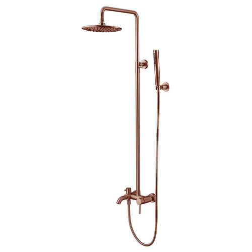 Brushed Nickel Shower Systems With Handheld Shower
