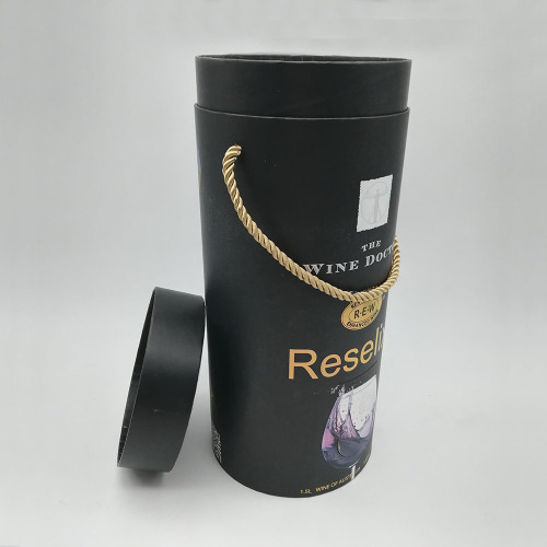 Security Paper Wine Cylinder Packaging Box