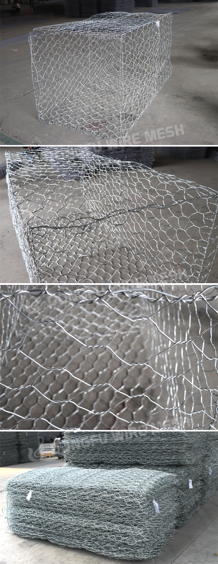 Collapsible Wire Mesh Containers: Gabion Bastion Solutions, High ...