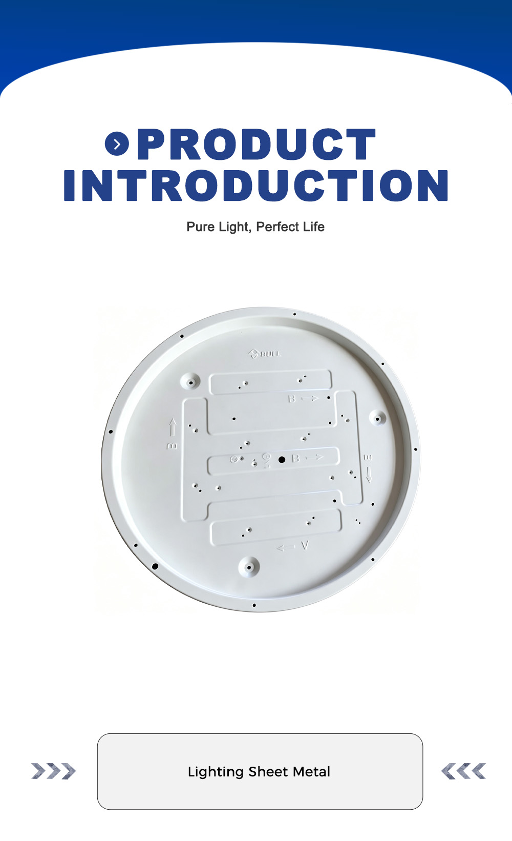 White Circular Light Chassis x