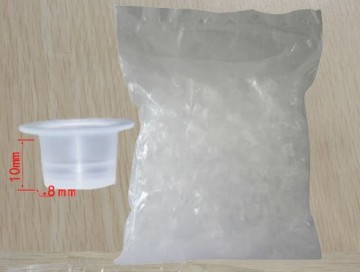 disposable tattoo cup for tattoo ink and tattoo pigment (small&white)