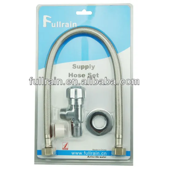 Fullrain S.S. Braided Supply Hose with Angle Valve