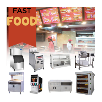 Fast Food and Restaurant Equipment: Burger, Chicken, Kiosk Solutions