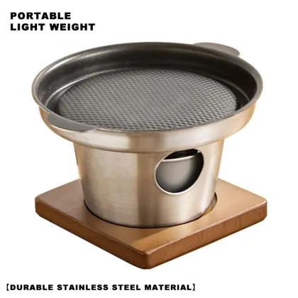 Portable Stainless Steel Mini Alcohol Stove for Camping