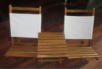 fishing chair & wooden beach chair & folding beach chair with table set