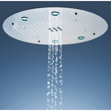 رأس دش مثبت على السقف مقاس 24 بوصة مزود بوظيفة LED / Rain + Mist + Bubble