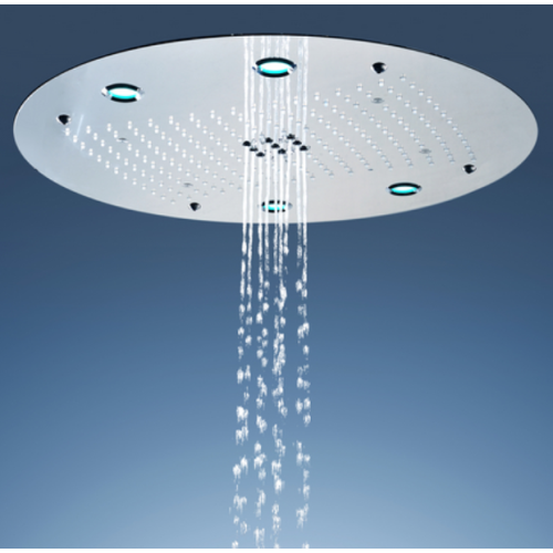 24''Ceiling Mount Shower Head With LED/ Rain+Mist+Bubble Function