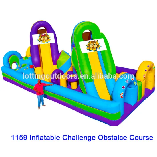 inflatable water obstacle course, inflatable obstacle course, Inflatable Challenge Obstalce Course