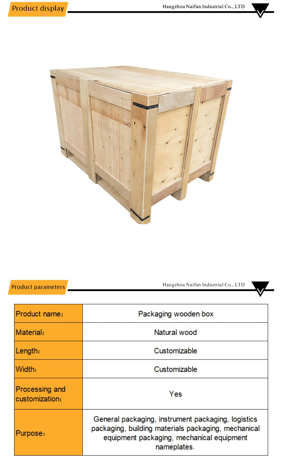 Strong Wood Packaging For Heavy Transport
