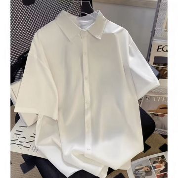 Colorful Gradient Short Sleeve Men Shirt