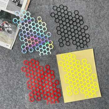 Honeycomb Open Style Car & Motorcycle Stickers for Window, Body, and Tail Lights