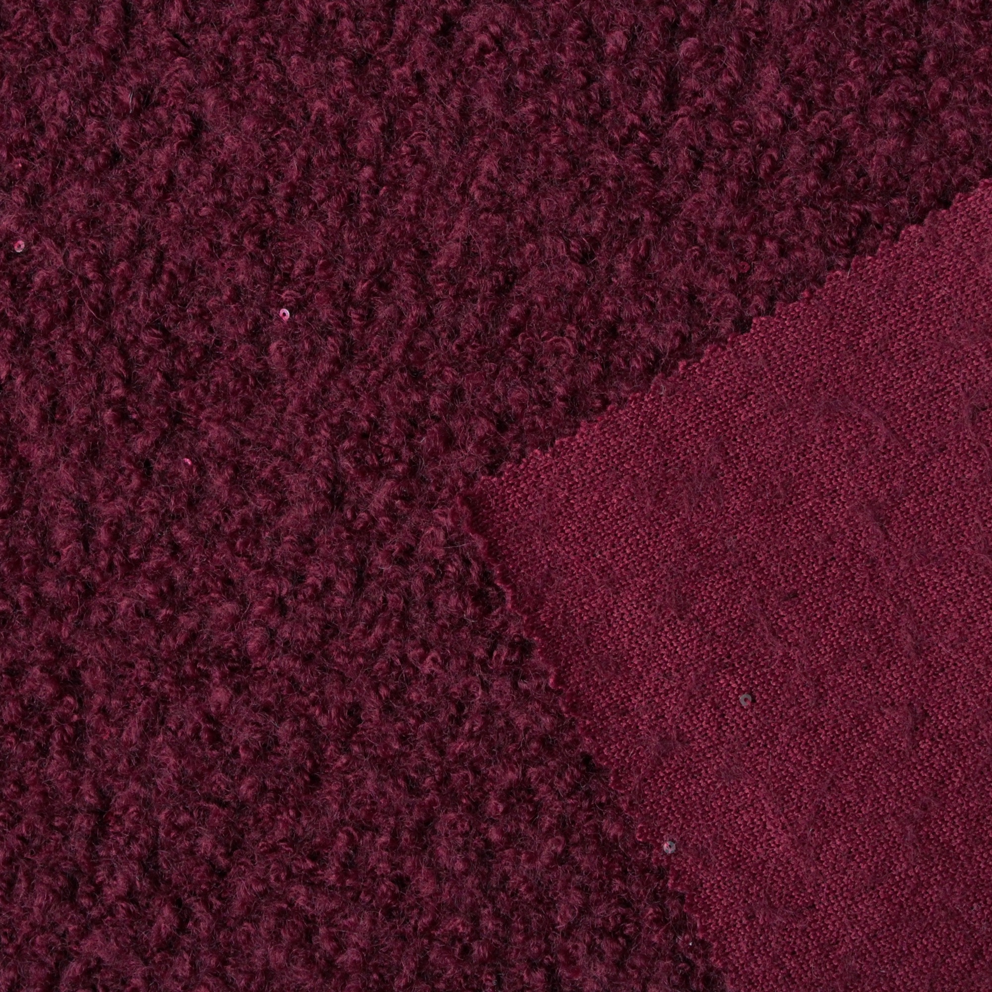 Wool Polyester Sequin Fabric
