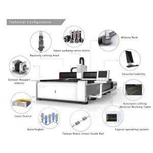 Mild Steel Optical Fiber Laser Cutting Machine