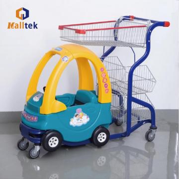 Grocery Store Children Plastic Shopping Trolley