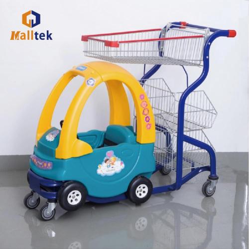 Supermarket Interesting Kiddie Hand Push Shopping Trolley