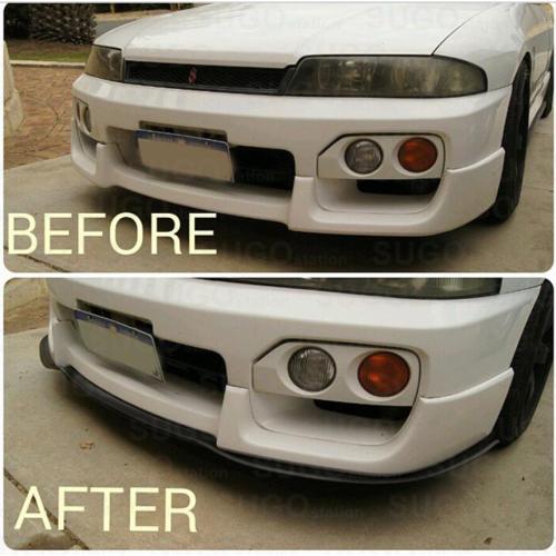 Black Front Bumper Rubber Protector Car bumper rubber strip car lip splitter protector Supplier