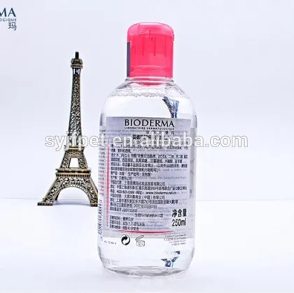 plastic pet shower gel shampoo make -up remover l bottles 250ml