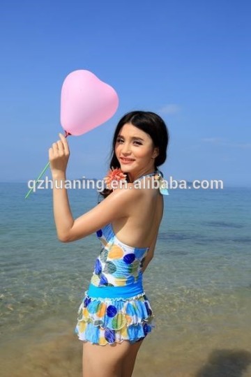 fashion beautiful printed swimwear screen printing swimwear