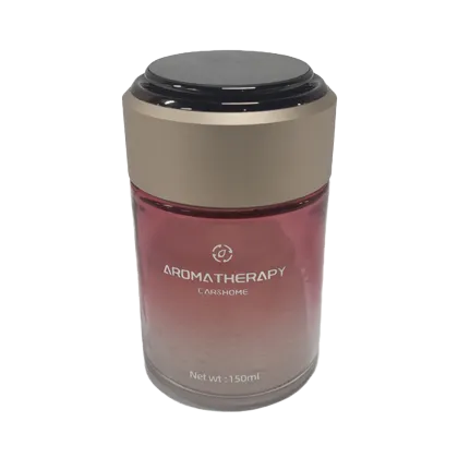 Cross Border Hot Sale Car Air Freshener Gradient Glass Jar Adjustable Scent Odor Eliminator Car Perfume