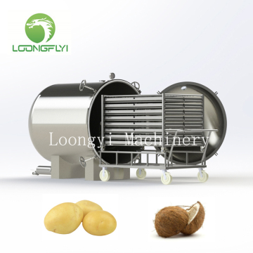 Fruit strawberry blueberry banana square vacuum dryer
