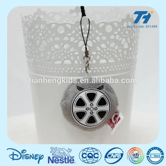 Custom mobile phone screen cleaner soft toy decorative for phone