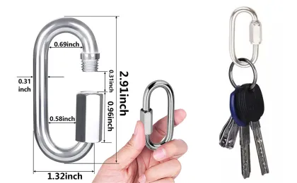 Triangle Quick Connect Ring Safety Lock for Carabiner
