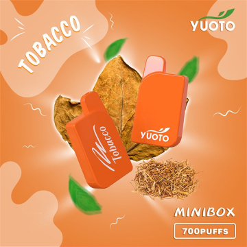 Yuoto Minibox 700 Puffs Μία διαθέσιμη στυλό