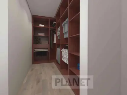 Classic Design Solid Wood Open Wardrobes Home Closet